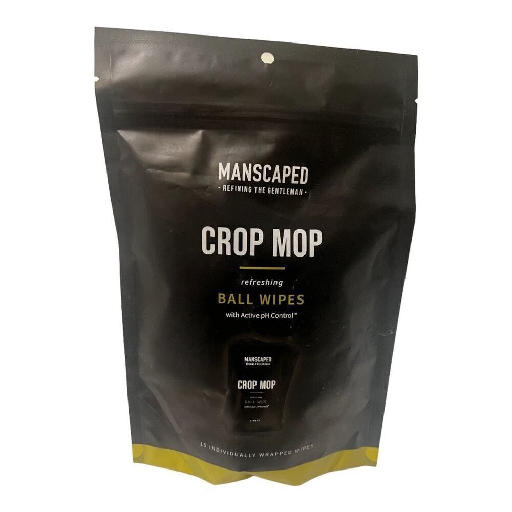 Brand New Manscaped Crop Mop Ball Butt and Body Individually Packed Wipes